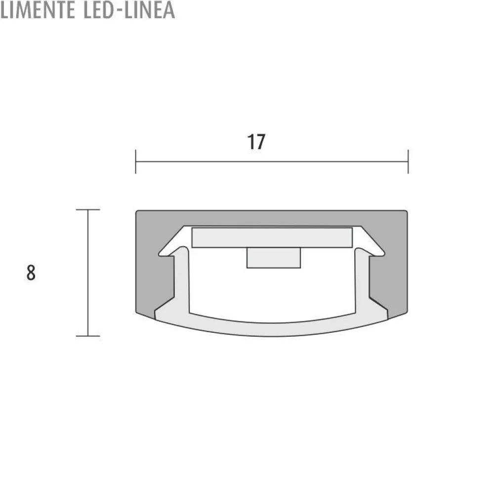 Clearance profiili LINEA 2m+2m+1m eri värejä Led-Listat|Led-Muuntajat Ja Led-Tarvikkeet