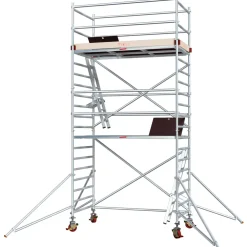 Alumiiniteline Jumbo 9900-4P, tasokorkeus 4.5m, 250x135cm Tikkaat