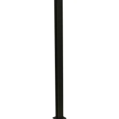 Clearance Alumiinitolppa 100 cm lasipaneelille multi, musta 108 cm Aitatolpat