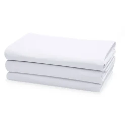 Clearance Aluslakana Percale Luomu 180x270 cm valkoinen Vuodevaatteet