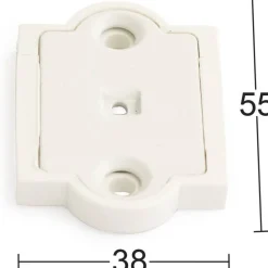Aluslevy 2434 saranoille valkoinen*Habo Hot