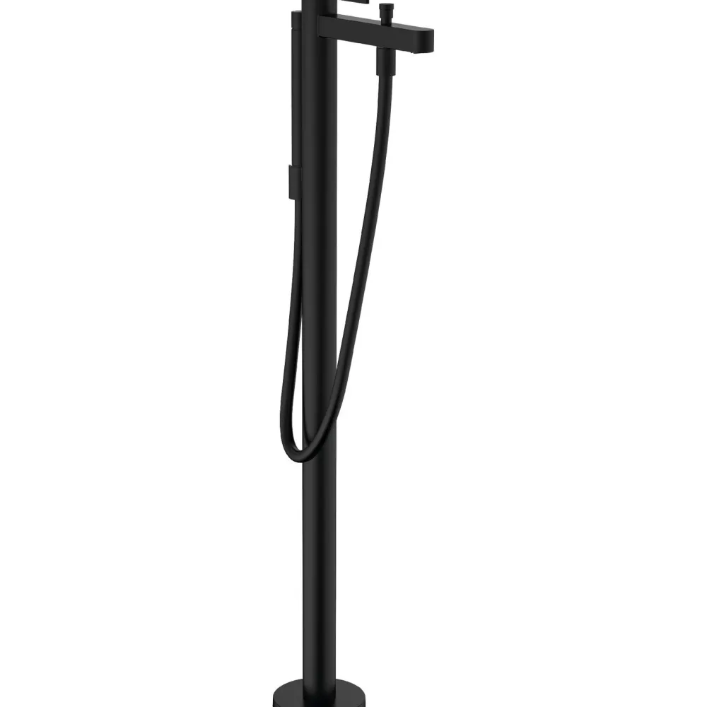 Ammehana Finoris lattia-asennukseen, mattamusta*Hansgrohe Best