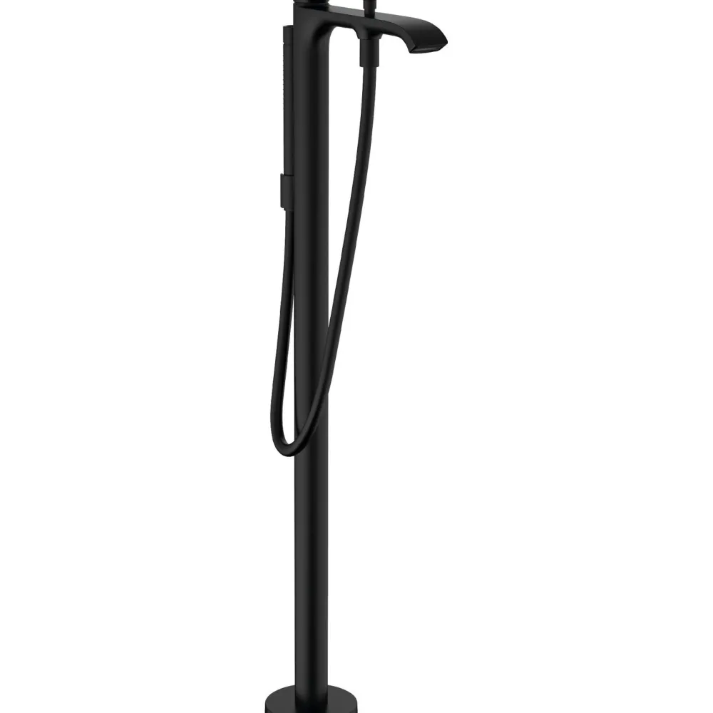 Ammehana Vivenis, lattia-asennukseen, mattamusta*Hansgrohe Best