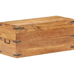 Discount Arkkupöytä täysi akaasiapuu 40x40x40cm Säilytysarkut