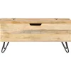 Outlet Arkkupöytä 90x40x45 cm täysi mangopuu Säilytysarkut