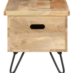 Outlet Arkkupöytä 90x40x45 cm täysi mangopuu Säilytysarkut