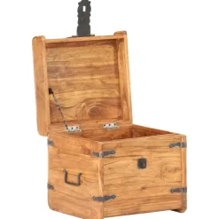 Arkku 40x40x40 cm täysi akaasiapuu*FinePRICE Online