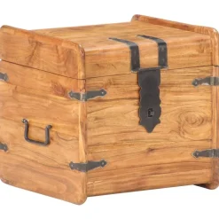Arkku 40x40x40 cm täysi akaasiapuu*FinePRICE Online