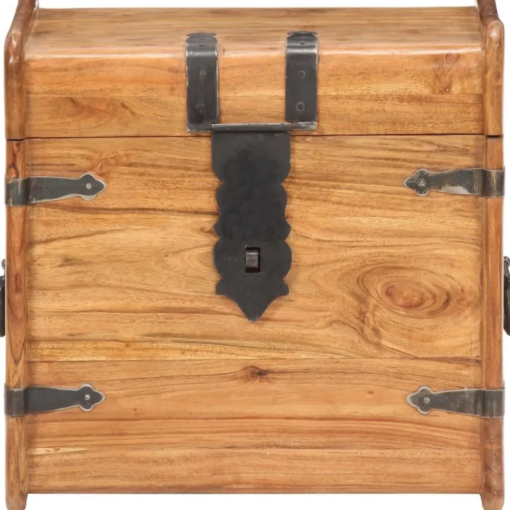 Arkku 40x40x40 cm täysi akaasiapuu*FinePRICE Online