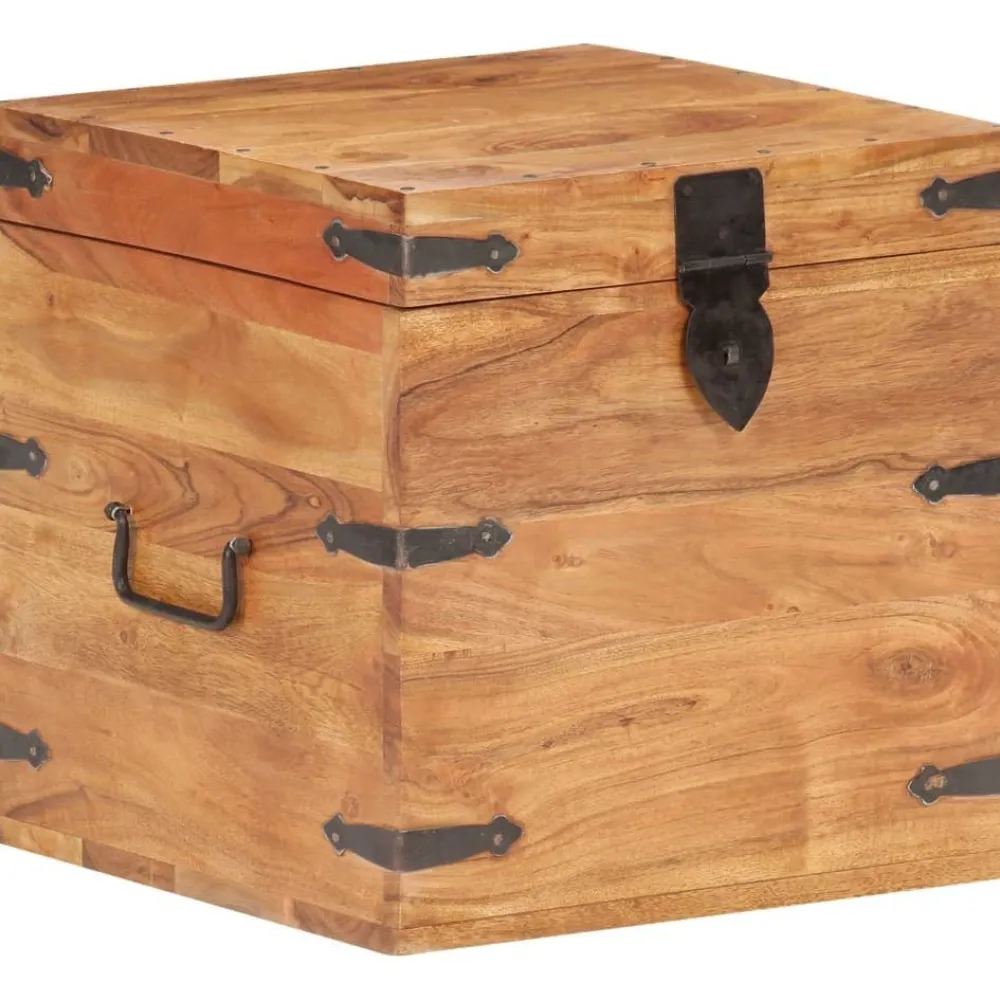Arkku 40x40x40 täysi akaasiapuu*FinePRICE Sale