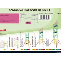 Clearance Asennusteline Hobby Pack2 kaidesarja Tikkaat