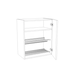 Astiankuivauskaapin runko 703mm valkoinen*Ideal Keittiöt