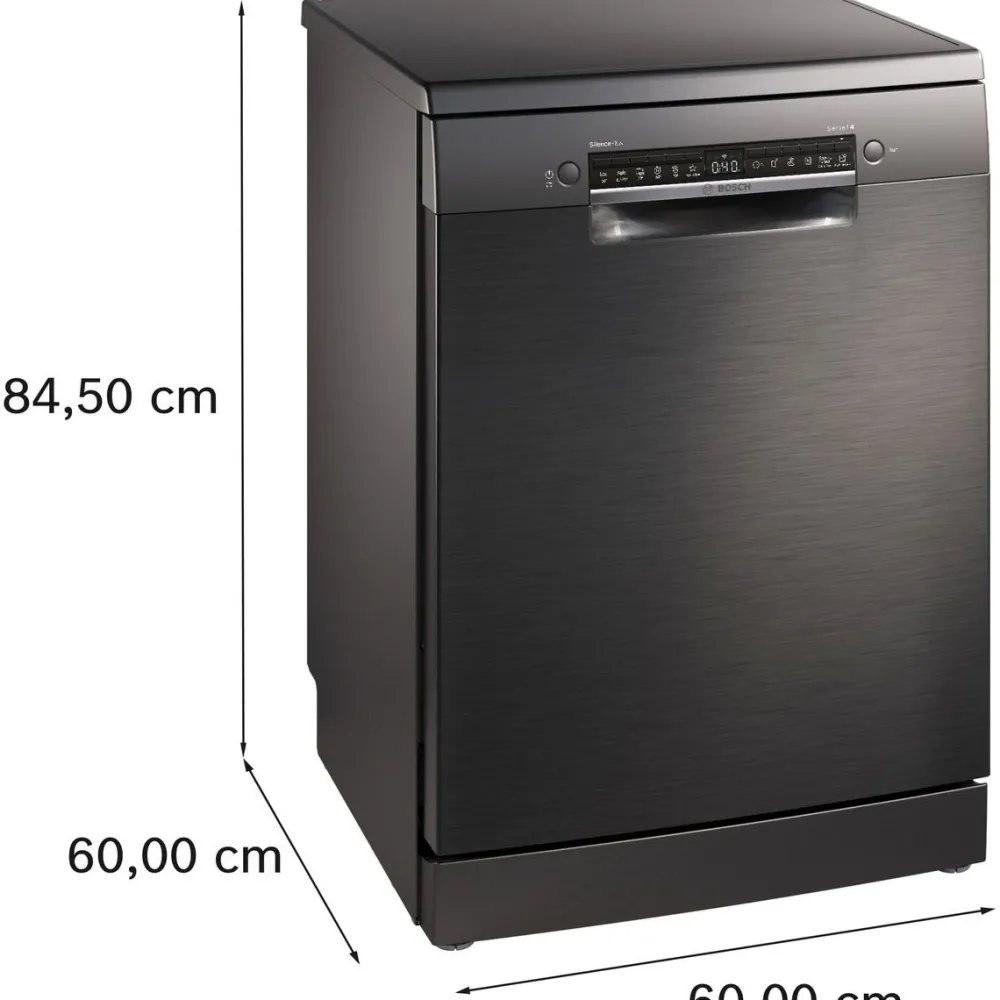 Astianpesukone Serie 4 SMS4EMC06E 60cm musta teräs*Bosch Hot