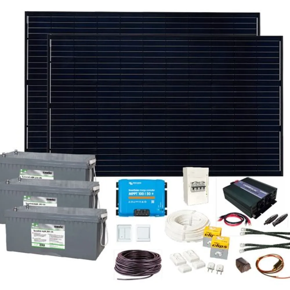Aurinkoenergiapaketti Holiday 12V / 230V*Sunwind Outlet