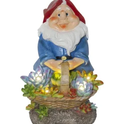New Aurinkokennokoristevalaisin Gnomy, 22cm, moniväri Aurinkokennovalaisimet