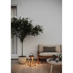 Hot Aurinkokennolyhty Nordic 3000K himmennettävä IP44 ladattava ruskea Aurinkokennovalaisimet