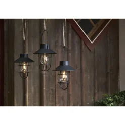 Online Aurinkokennolyhty Cage, 21cm, musta Aurinkokennovalaisimet