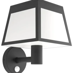 Outlet Aurinkokennoseinävalaisin Altilia, musta/valkoinen Aurinkokennovalaisimet|Ulkovalaisimet Hämäräkytkimellä