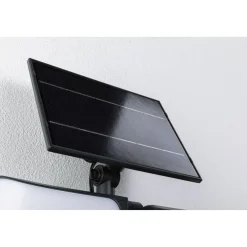 Aurinkokennoseinävalaisin Sonlig 286x137mm USB-ladattava hämäräohjattu liiketunnistin IR IP65 3000K 2x9W 2x1100lm antrasiitti*Paulmann Best