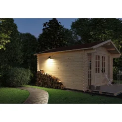 New Aurinkokennoseinävalaisin Lesly 113x126mm USB-ladattava hämäräohjattu liiketunnistin IR IP65 3000K 5.5W 400lm antrasiitti Ulkovalaisimet Liiketunnistimella Ja Hämäräkytkimellä|Ulkovalaisimet Liiketunnistimella