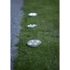 Aurinkokennovalaisin Lawnlight, hopea, 3kpl*Star Trading Outlet