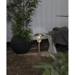 Best Aurinkokennovalaisin Barcelona, 170x170x410mm, hopea Puutarhavalaisimet|Led-Ulkovalot