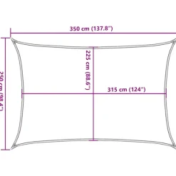 New Aurinkopurje, 160 g/m² HDPE, eri värejä ja kokoja (16419) Aurinkovarjot