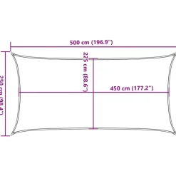 New Aurinkopurje, 160 g/m² HDPE, eri värejä ja kokoja (16419) Aurinkovarjot
