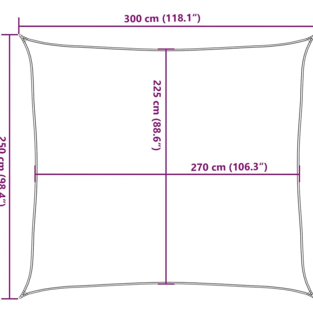 New Aurinkopurje, 160 g/m² HDPE, eri värejä ja kokoja (16419) Aurinkovarjot