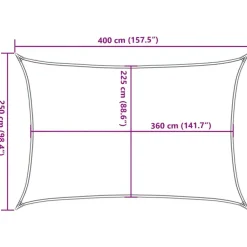 New Aurinkopurje, 160 g/m² HDPE, eri värejä ja kokoja (16419) Aurinkovarjot