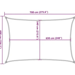 New Aurinkopurje, 160 g/m² HDPE, eri värejä ja kokoja (16419) Aurinkovarjot