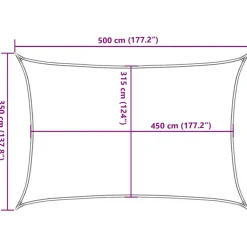 New Aurinkopurje, 160 g/m² HDPE, eri värejä ja kokoja (16419) Aurinkovarjot