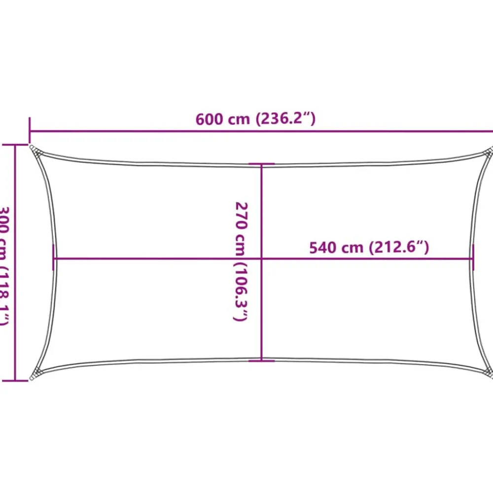 New Aurinkopurje, 160 g/m² HDPE, eri värejä ja kokoja (16419) Aurinkovarjot
