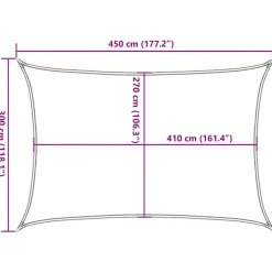New Aurinkopurje, 160 g/m² HDPE, eri värejä ja kokoja (16419) Aurinkovarjot