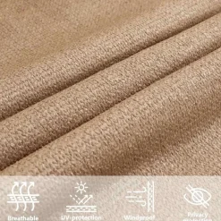 New Aurinkopurje, 160 g/m² HDPE, eri värejä ja kokoja (16419) Aurinkovarjot