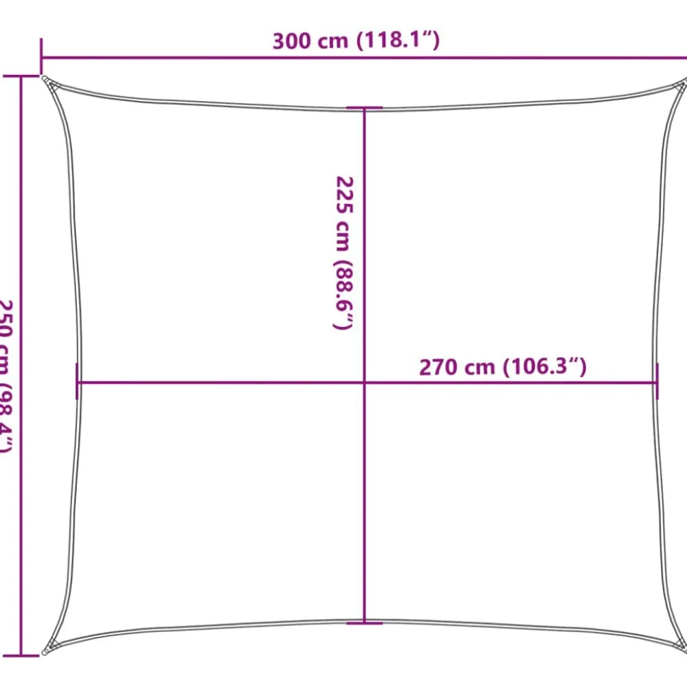 New Aurinkopurje, 160 g/m² HDPE, eri värejä ja kokoja (16419) Aurinkovarjot