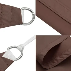 Outlet Aurinkopurje Oxford-kangas suorakaide 2,5x3 m ruskea (35810) Aurinkovarjot