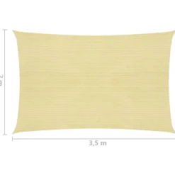 Aurinkopurje suorakulma, HDPE, 160g/m², eri kokoja ja värejä*FinePRICE