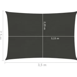 Aurinkopurje suorakulma, HDPE, 160g/m², eri kokoja ja värejä*FinePRICE