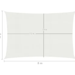 Aurinkopurje suorakulma, HDPE, 160g/m², eri kokoja ja värejä*FinePRICE