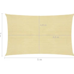 Aurinkopurje suorakulma, HDPE, 160g/m², eri kokoja ja värejä*FinePRICE
