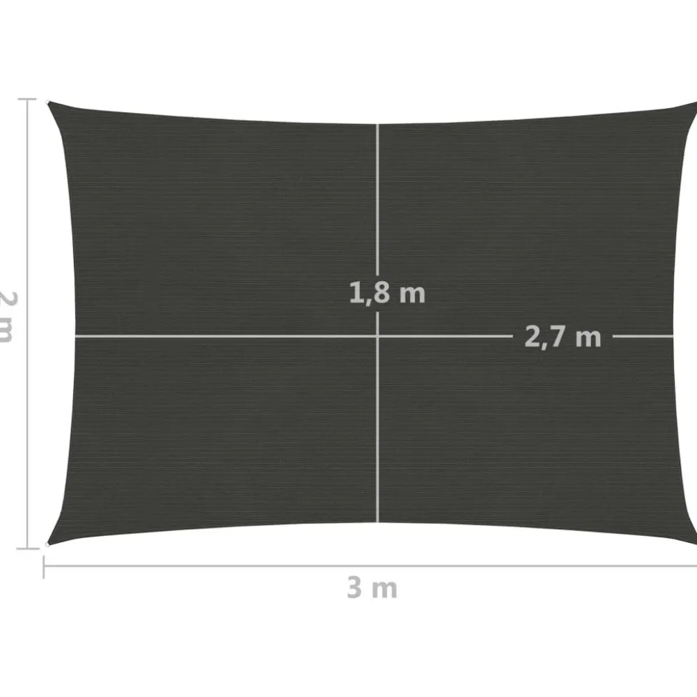 Aurinkopurje suorakulma, HDPE, 160g/m², eri kokoja ja värejä*FinePRICE