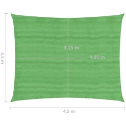 Aurinkopurje suorakulma, HDPE, 160g/m², eri kokoja ja värejä*FinePRICE