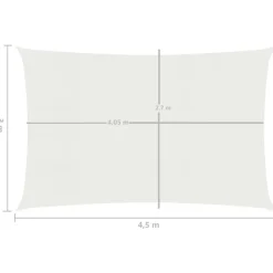 Aurinkopurje suorakulma, HDPE, 160g/m², eri kokoja ja värejä*FinePRICE
