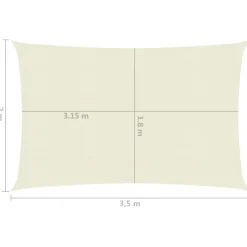 Aurinkopurje suorakulma, HDPE, 160g/m², eri kokoja ja värejä*FinePRICE