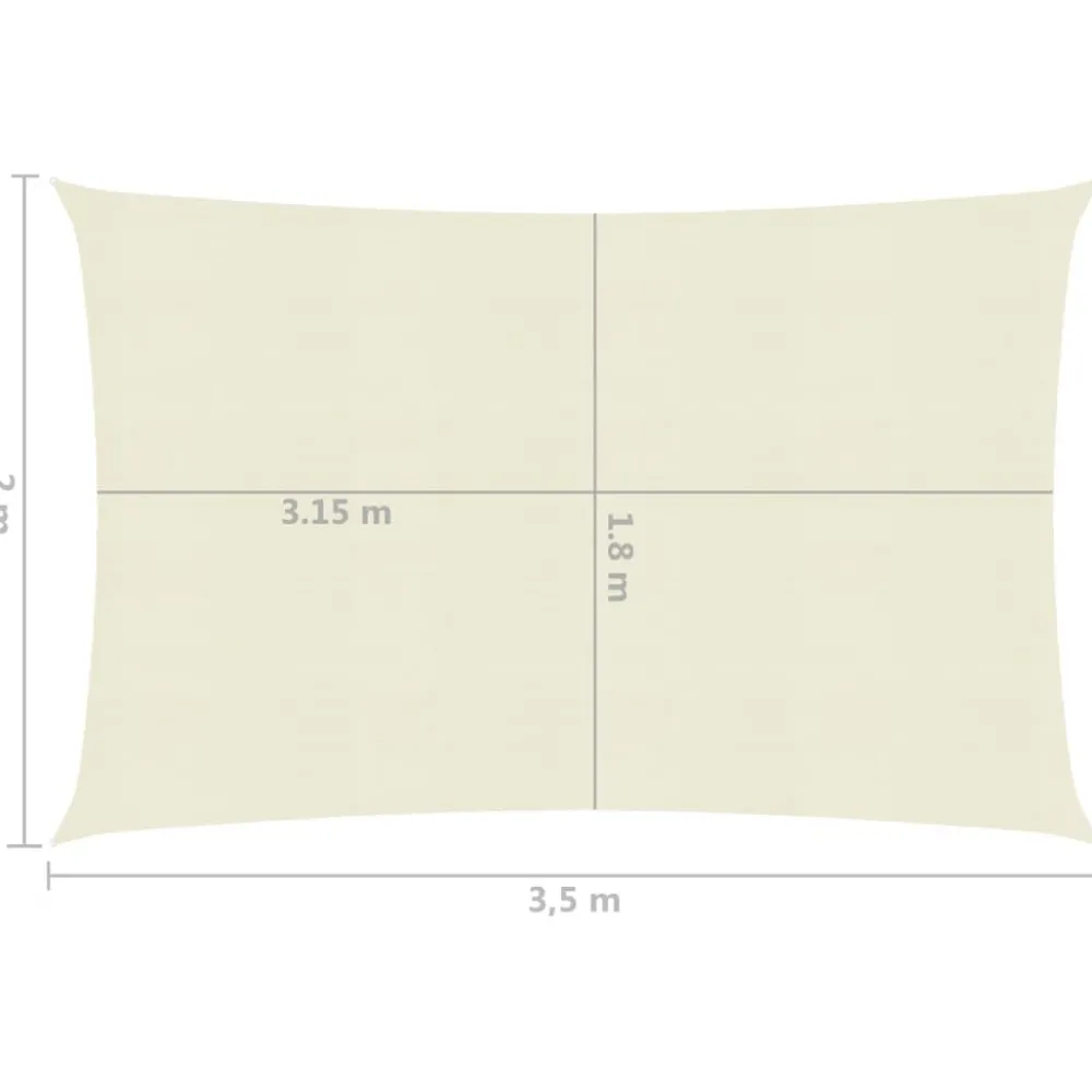 Aurinkopurje suorakulma, HDPE, 160g/m², eri kokoja ja värejä*FinePRICE