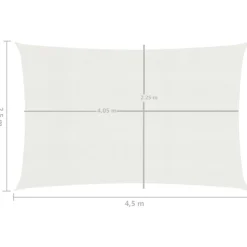 Aurinkopurje suorakulma, HDPE, 160g/m², eri kokoja ja värejä*FinePRICE