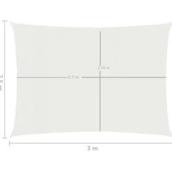 Aurinkopurje suorakulma, HDPE, 160g/m², eri kokoja ja värejä*FinePRICE