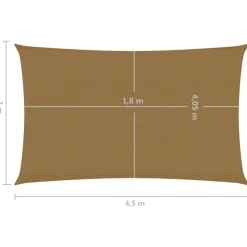 Aurinkopurje suorakulma, HDPE, 160g/m², eri kokoja ja värejä*FinePRICE