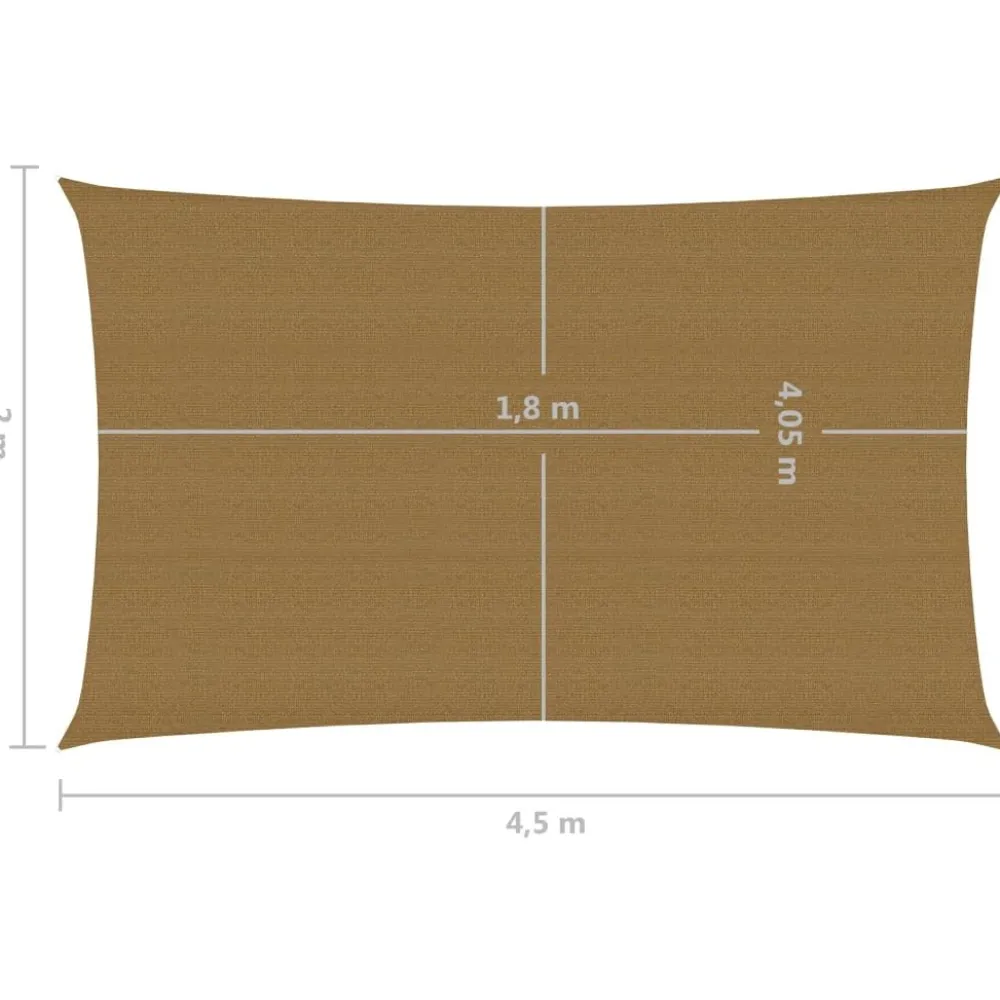Aurinkopurje suorakulma, HDPE, 160g/m², eri kokoja ja värejä*FinePRICE